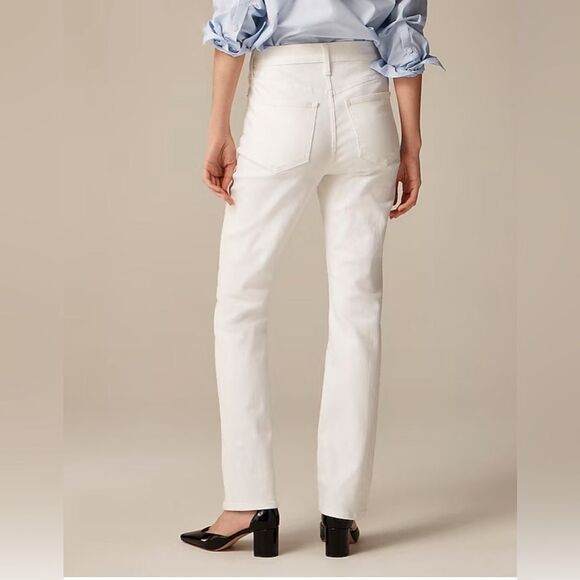 NWT J CREW TALL Slim-straight jean in white - Picture 3 of 9